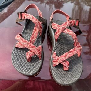 Chaco Single Strap Orange/Brown - Women's Size w9